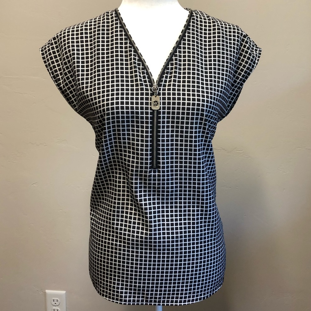 Michael Kors 1/4 zip Blouse